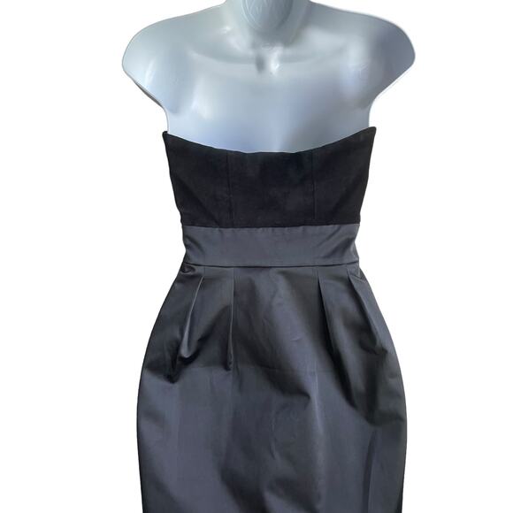 Banana Republic Women Mini Sheath Dress 2 Black Cocktail Dressy‎ Whimsygoth Y2K - Picture 7 of 11